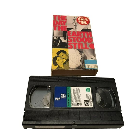 THE DAY THE EARTH STOOD STILL VHS 1991 PATRICIA NEAL, MICHAEL RENNIE UNTESTED - Picture 3 of 3